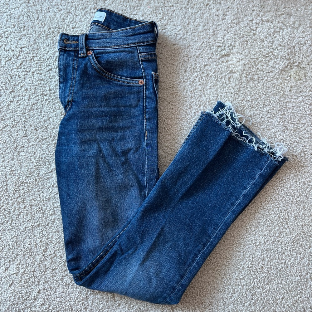 Zara navy blue jeans